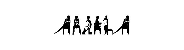 WomanSilhouettes  Free Fonts Download