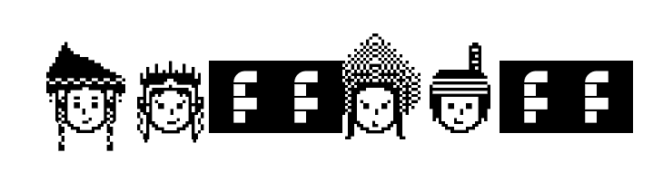 IW Pixelated Regular  Free Fonts Download