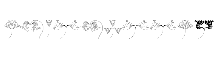 JugendstilFlowersFree  Free Fonts Download