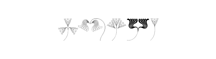 JugendstilFlowersFree  Free Fonts Download