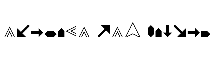 Arrows Regular  Free Fonts Download