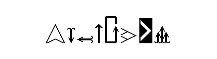 Arrows Regular  Free Fonts Download
