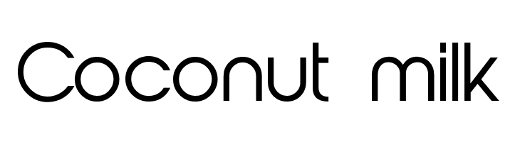 Coconut%2Bmilk AbeatbyKai Font
