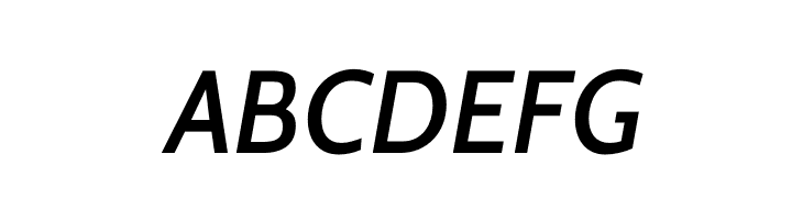 Cabin-MediumItalic  Free Fonts Download