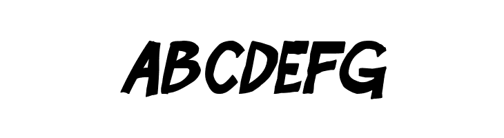 Boom Tank Bold Italic  Free Fonts Download