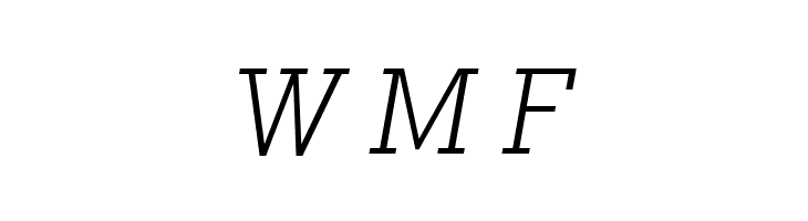 Geometric Slabserif 703 Light Italic BT  Free Fonts Download