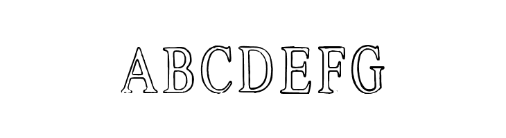 Ticket Capitals Outline Medium  Free Fonts Download