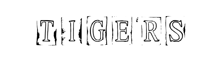 Ticket Capitals Outline Heavy  Free Fonts Download