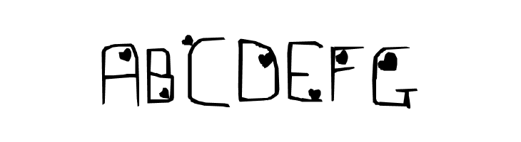 Hearts with Everything  Free Fonts Download