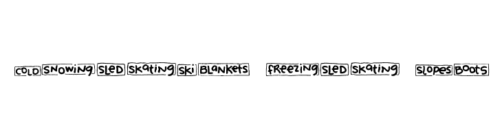 2Peas Blocks - Winter  Free Fonts Download