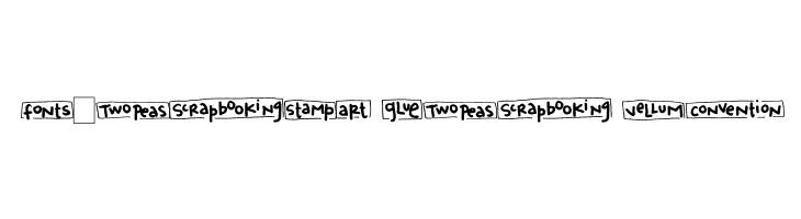 2Peas Blocks - Scrapbooking  Free Fonts Download