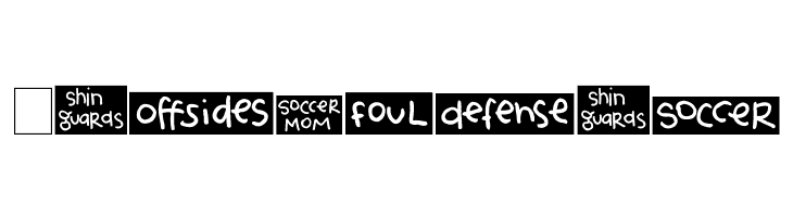 2Peas Blocks - Soccer  Free Fonts Download