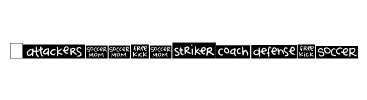 2Peas Blocks - Soccer  Free Fonts Download
