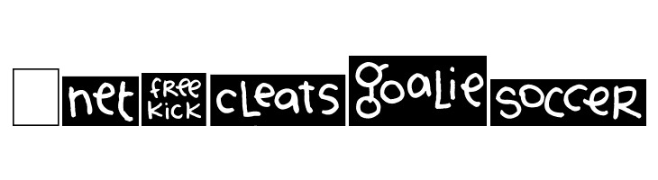 2Peas Blocks - Soccer  Free Fonts Download