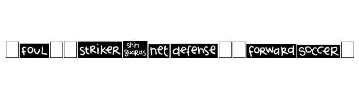 2Peas Blocks - Soccer  Free Fonts Download
