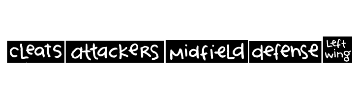 2Peas Blocks - Soccer  Free Fonts Download