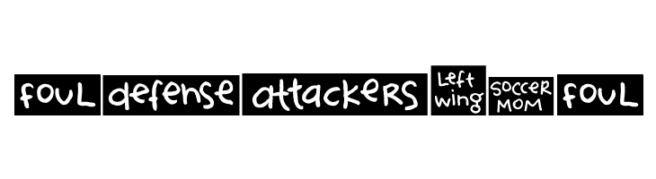 2Peas Blocks - Soccer  Free Fonts Download