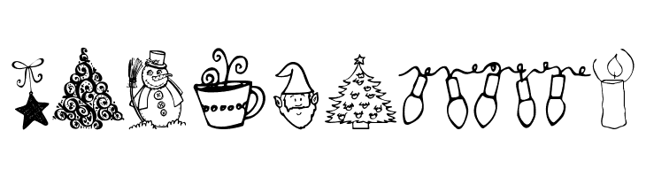 Janda Christmas Doodles  Free Fonts Download