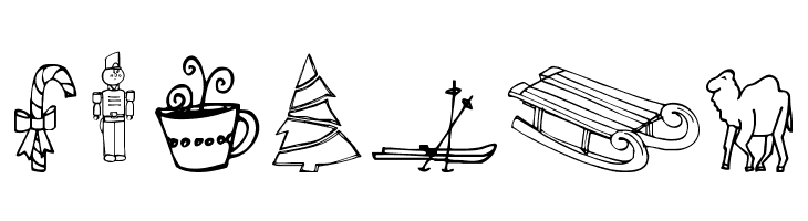 Janda Christmas Doodles  Free Fonts Download