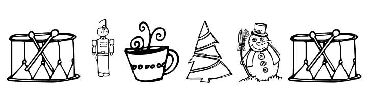 Janda Christmas Doodles  Free Fonts Download