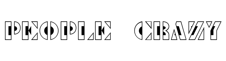 Le Pochoir Creux  Free Fonts Download