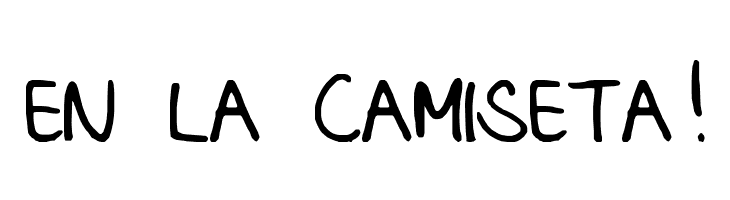 EN%2BLA%2BCAMISETA%2521 Sophie Font