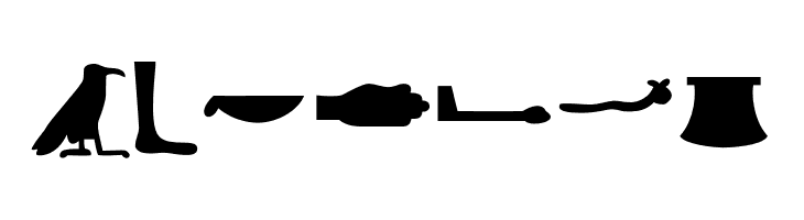 EgyptianHieroglyphsSilhouette  Free Fonts Download