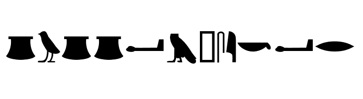 EgyptianHieroglyphsSilhouette  Free Fonts Download