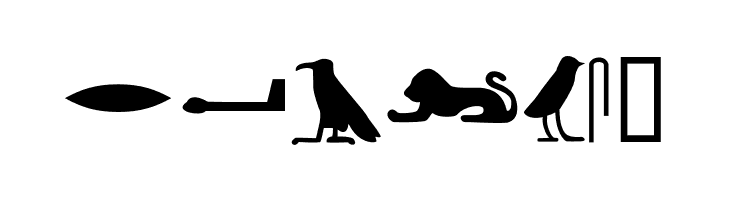 EgyptianHieroglyphsSilhouette  Free Fonts Download