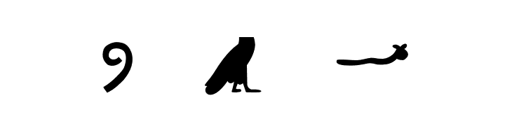 EgyptianHieroglyphsSilhouette  Free Fonts Download
