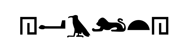 EgyptianHieroglyphsSilhouette  Free Fonts Download