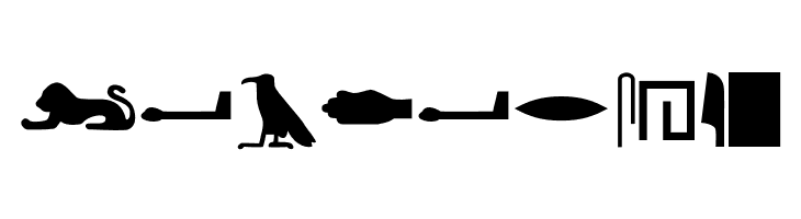 EgyptianHieroglyphsSilhouette  Free Fonts Download