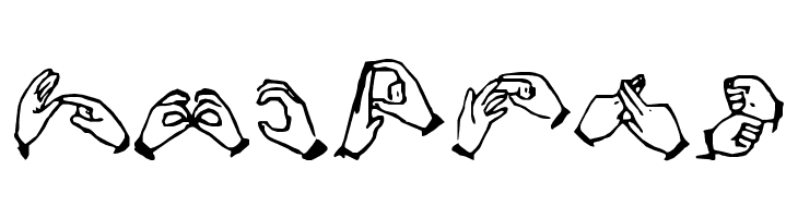 The Hands of Deaf  Free Fonts Download