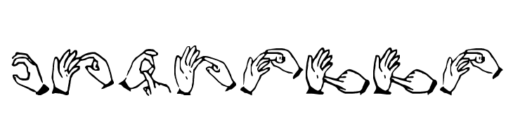 The Hands of Deaf  Free Fonts Download