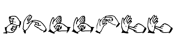 The Hands of Deaf  Free Fonts Download