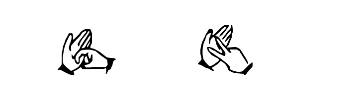 The Hands of Deaf  Free Fonts Download