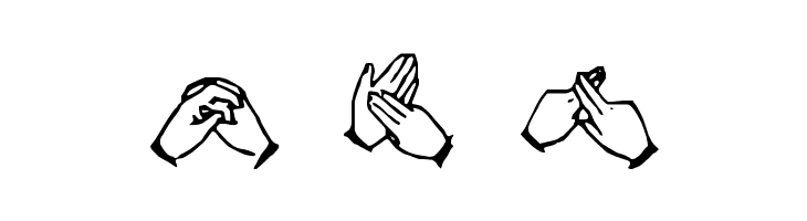 The Hands of Deaf  Free Fonts Download
