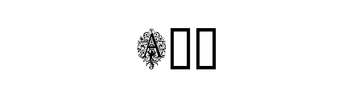 Ornamental Initials A  Free Fonts Download