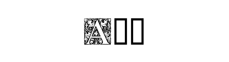 Ornamental Initials A  Free Fonts Download