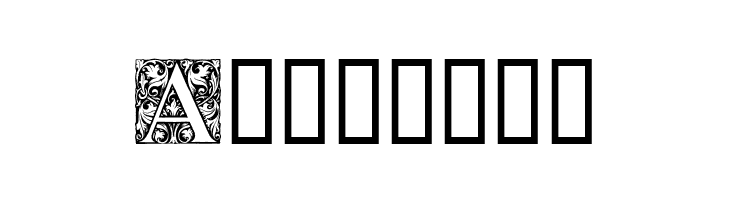 Ornamental Initials A  Free Fonts Download