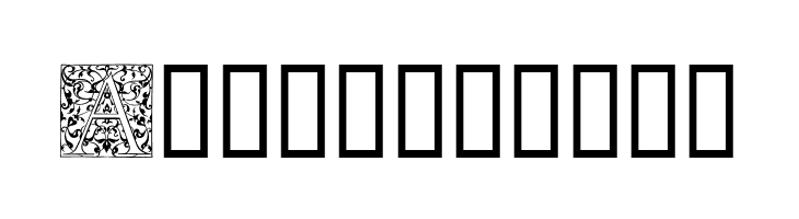 Ornamental Initials A  Free Fonts Download