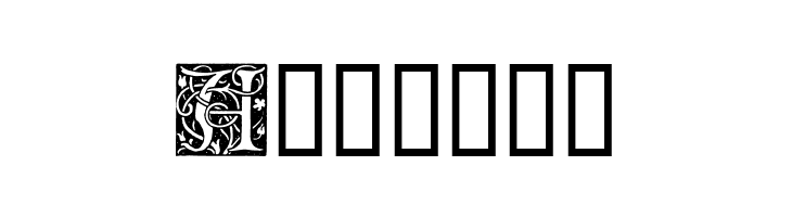 Ornamental Initials A  Free Fonts Download