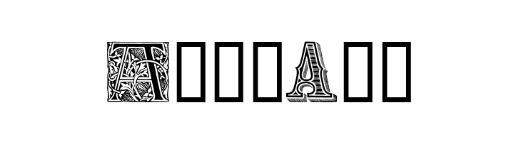 Ornamental Initials A  Free Fonts Download