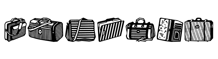 Bags and stuff II  Free Fonts Download