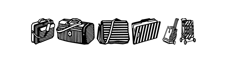 Bags and stuff II  Free Fonts Download