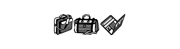 Bags and stuff II  Free Fonts Download