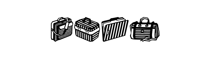 Bags and stuff II  Free Fonts Download