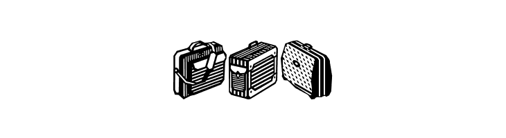 Bags and stuff II  Free Fonts Download