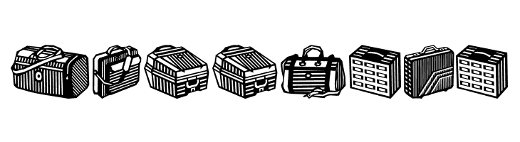 Bags and stuff II  Free Fonts Download