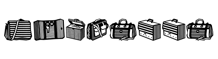 Bags and stuff II  Free Fonts Download